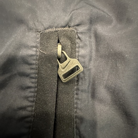 Vtg Nike‎ Jacket Men's Large Black Half Zip Hoodie 90s Retro Swoosh Logo Vented - Picture 5 of 12